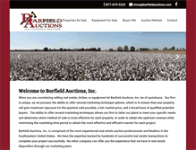 Tablet Screenshot of barfieldauctions.com